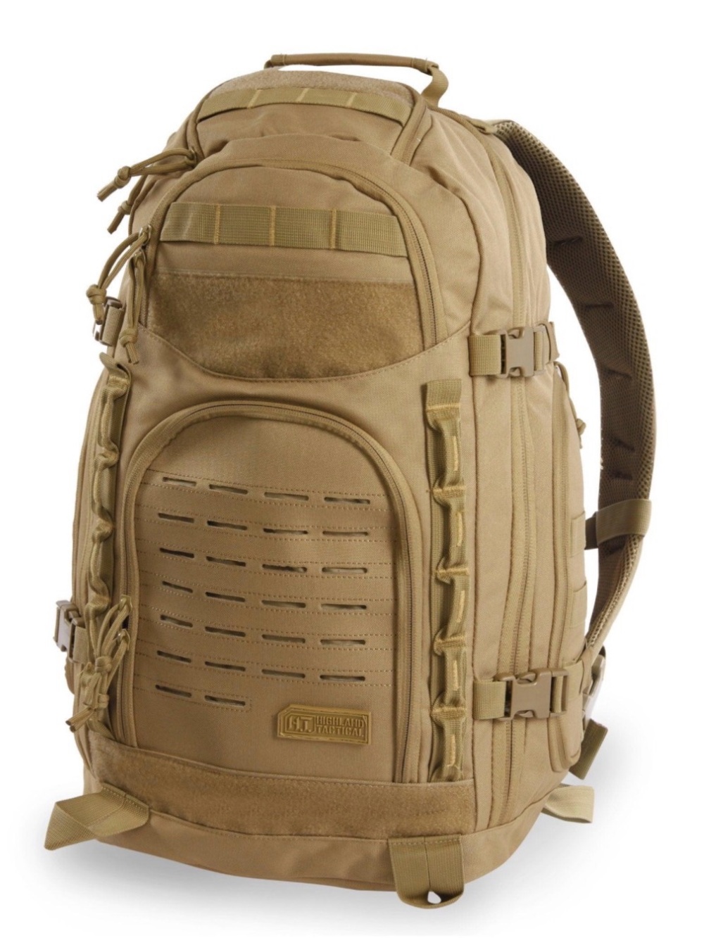 Heavy-Duty Tactical Backpack for Unisex- Coyote Brown